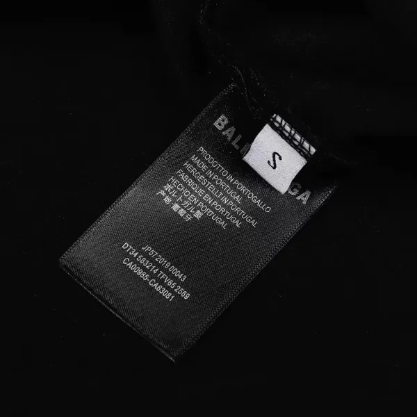 【2026】BALENCIAGA バレンシアガの新型のバックルのプリントロゴのプリントの半袖 Tシャツ