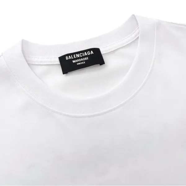 【2026】BALENCIAGA/バレンシアガ 23新作中空立体刺繡カジュアル丸首半袖Tee