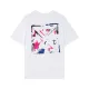 【2026】Off-White(オフホワイト)  半袖シャツ　Tシャツ 落書き矢じり　油絵 100％純綿生地　　快適　通気性が良い　シンプルの風格　かっこいい　白　黒　男女兼用
