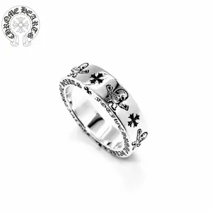 【2026】【Chrome Hearts】  男性と女性のためのクロエハートファッションパーソナリティリング
