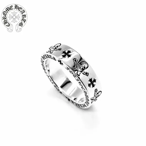 【2026】【Chrome Hearts】  男性と女性のためのクロエハートファッションパーソナリティリング