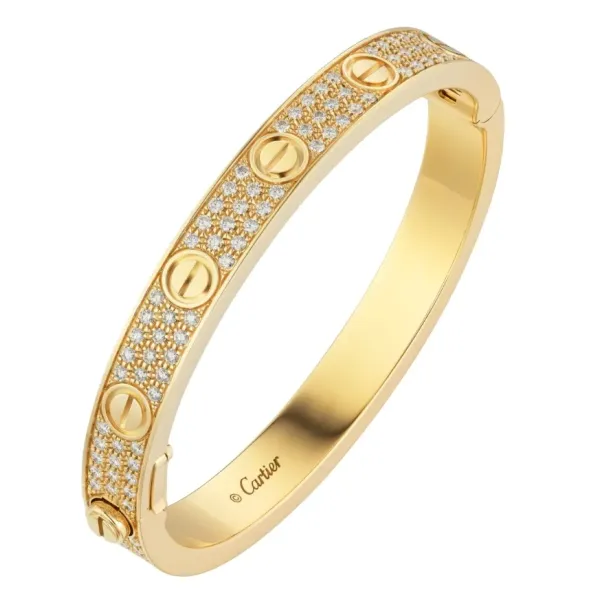 【2026】【Cartier】カルティエ LOVE BRACELET, DIAMOND-PAVED ブレスレット、パヴェダイヤモンド