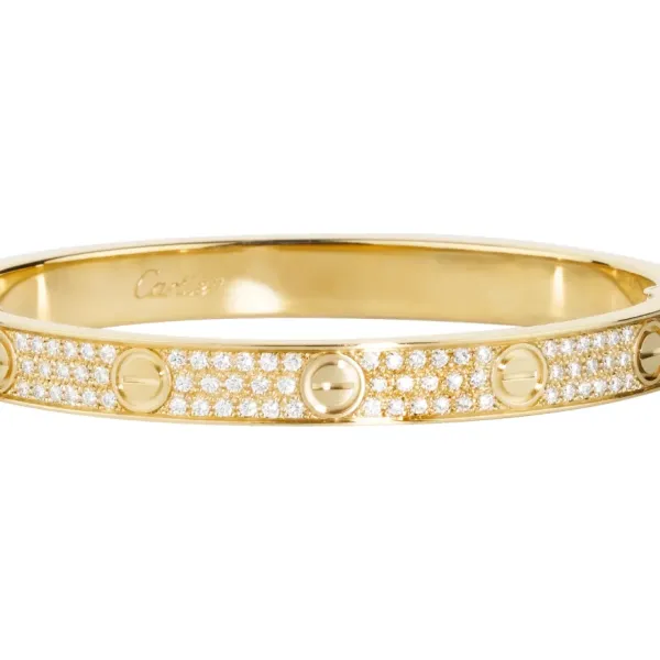 【2026】【Cartier】カルティエ LOVE BRACELET, DIAMOND-PAVED ブレスレット、パヴェダイヤモンド