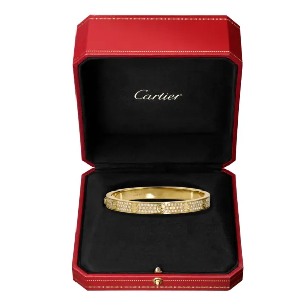 【2026】【Cartier】カルティエ LOVE BRACELET, DIAMOND-PAVED ブレスレット、パヴェダイヤモンド