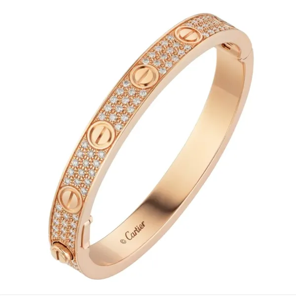 【2026】【Cartier】カルティエ LOVE BRACELET, DIAMOND-PAVED ブレスレット、パヴェダイヤモンド