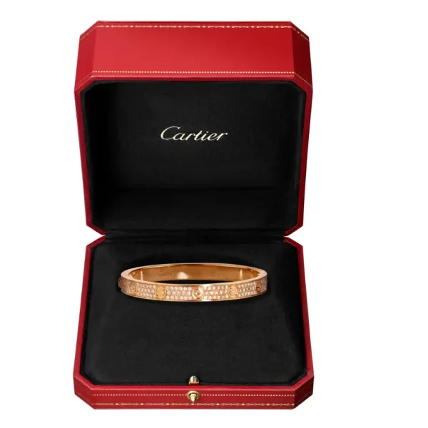【2026】【Cartier】カルティエ LOVE BRACELET, DIAMOND-PAVED ブレスレット、パヴェダイヤモンド