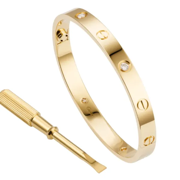 【2026】【Cartier】カルティエ LOVE BRACELET, 4 DIAMONDS ブレスレット、ダイヤモンド4個