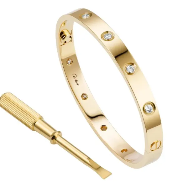 【2026】【Cartier】カルティエ LOVE BRACELET, 10 DIAMONDS ブレスレット、ダイヤモンド10個