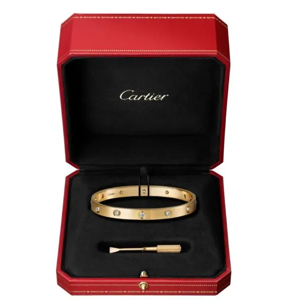【2026】【Cartier】カルティエ LOVE BRACELET, 10 DIAMONDS ブレスレット、ダイヤモンド10個