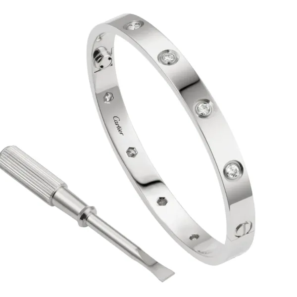 【2026】【Cartier】カルティエ LOVE BRACELET, 10 DIAMONDS ブレスレット、ダイヤモンド10個
