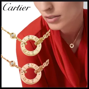 【2026】【Cartier】 LOVE ネックレス 18Kゴールド ダイヤモンド2個
