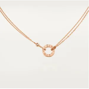 【2026】【Cartier】 LOVE ネックレス 18Kゴールド ダイヤモンド2個