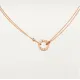 【2026】【Cartier】 LOVE ネックレス 18Kゴールド ダイヤモンド2個