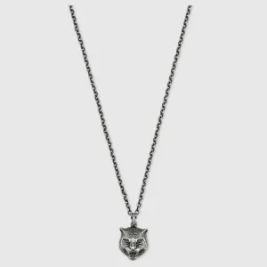 【2026】GUCCI タイガーヘッドシルバーネックレス