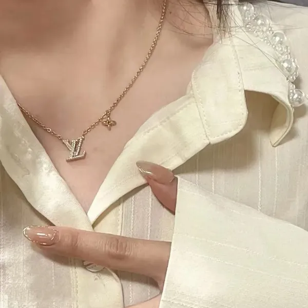 【2026】LV【 LOUIS VUITTON】ネックレス、新しいネックレス万能シンプルファッションオーナメント