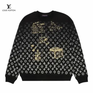 LV【LOUIS VUITTON  公式旗艦店】ルイヴィトン 丸首の衛衣 スウェット ご好評に付き再入荷！250110