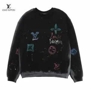 LV【LOUIS VUITTON  公式旗艦店】ルイヴィトン 丸首の衛衣 スウェット ご好評に付き再入荷！250110