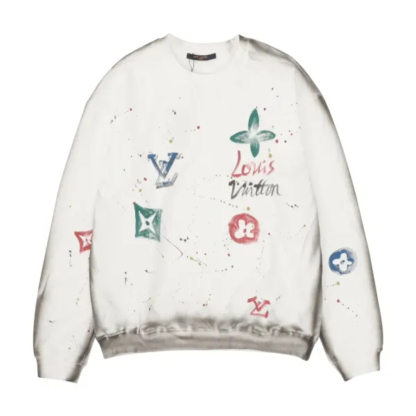 LV【LOUIS VUITTON  公式旗艦店】ルイヴィトン 丸首の衛衣 スウェット ご好評に付き再入荷！250110