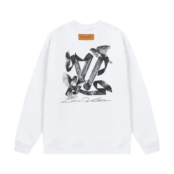 LV【LOUIS VUITTON  公式旗艦店】ルイヴィトン 丸首の衛衣 スウェット ご好評に付き再入荷！ 241121