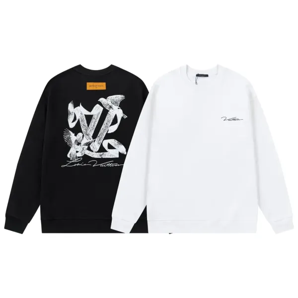 LV【LOUIS VUITTON  公式旗艦店】ルイヴィトン 丸首の衛衣 スウェット ご好評に付き再入荷！ 241121
