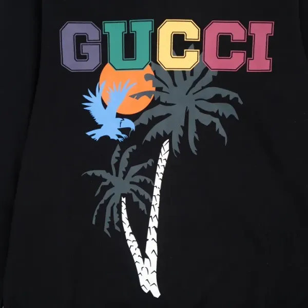 【GUCCI  公式旗艦店】グッチ 丸首の衛衣 スウェットご好評に付き再入荷 240902