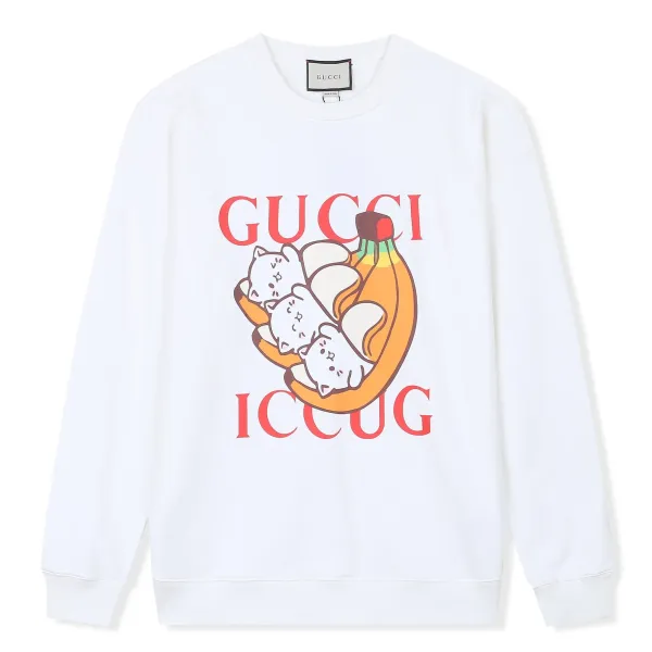 【GUCCI  公式旗艦店】グッチ 丸首の衛衣 スウェットご好評に付き再入荷 240902