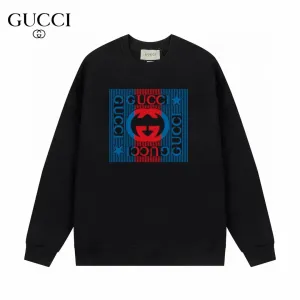 【GUCCI  公式旗艦店】グッチ  丸首の衛衣 スウェットご好評に付き再入荷 240816