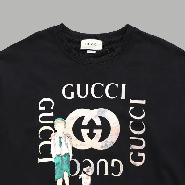 【GUCCI  公式旗艦店】グッチ 丸首の衛衣 スウェットご好評に付き再入荷 240811