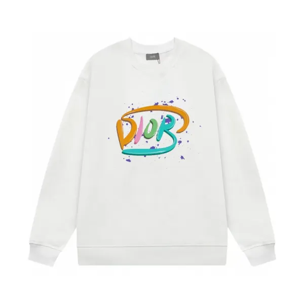 【DIOR  公式旗艦店】ディオール  丸首の衛衣 スウェット ご好評に付き再入荷！241121