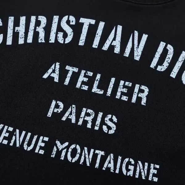 【DIOR 公式旗艦店】ディオール  丸首の衛衣 スウェットご好評に付き再入荷 241114