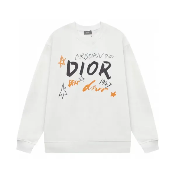 【DIOR 公式旗艦店】ディオール  丸首の衛衣 スウェットご好評に付き再入荷 241025