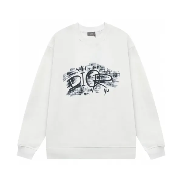 【DIOR 公式旗艦店】ディオール  丸首の衛衣 スウェットご好評に付き再入荷 241025