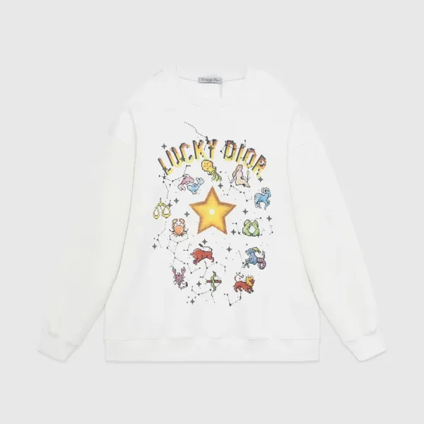 【DIOR 公式旗艦店】ディオール  丸首の衛衣 スウェットご好評に付き再入荷 240829