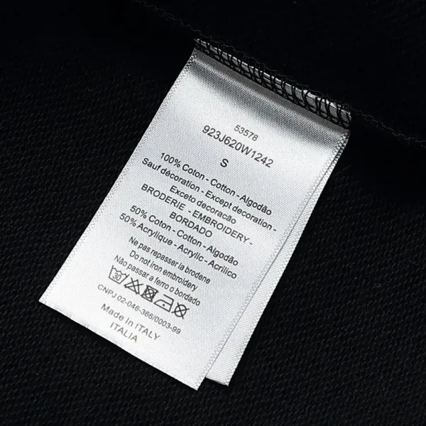 【DIOR  公式旗艦店】ディオール  丸首の衛衣 ご好評に付き再入荷 240809