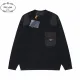 【PRADA 公式旗艦店】プラダ  丸首の衛衣  スウェットご好評に付き再入荷    241113