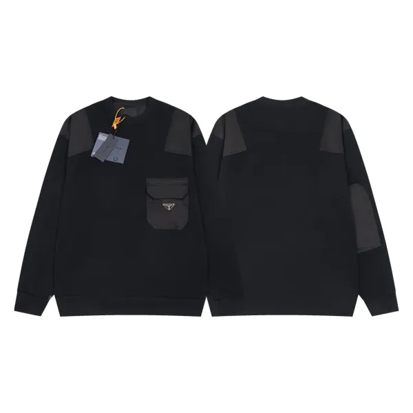 【PRADA 公式旗艦店】プラダ  丸首の衛衣  スウェットご好評に付き再入荷    241113