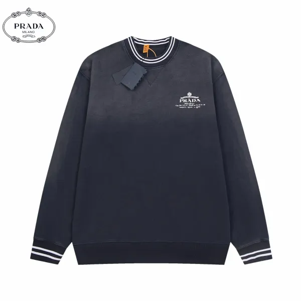 【PRADA 公式旗艦店】プラダ  丸首の衛衣 スウェットご好評に付き再入荷 240925