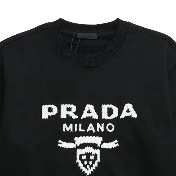 【PRADA 公式旗艦店】プラダ  丸首の衛衣 スウェットご好評に付き再入荷 240925