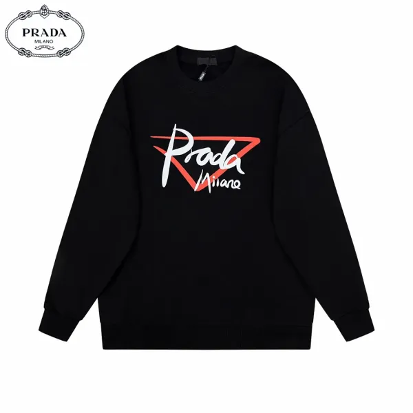 【PRADA  公式旗艦店】プラダ 丸首の衛衣 スウェットご好評に付き再入荷！
