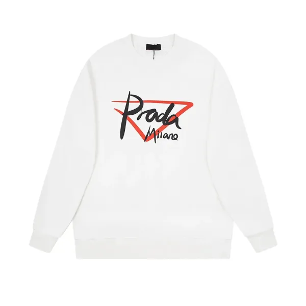 【PRADA  公式旗艦店】プラダ 丸首の衛衣 スウェットご好評に付き再入荷！