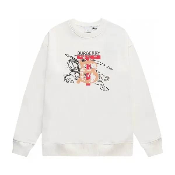 【BURBERRY 公式旗艦店】バーバリー  丸首の衛衣 スウェット ご好評に付き再入荷240829