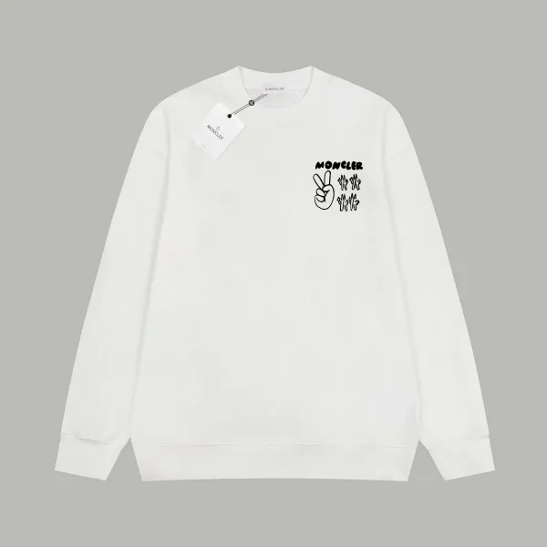 【MONCLER  公式旗艦店】モンクレール  丸首の衛衣 スウェット ご好評に付き再入荷！241120