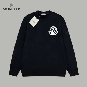 【MONCLER  公式旗艦店】モンクレール  丸首の衛衣 スウェット ご好評に付き再入荷！241120
