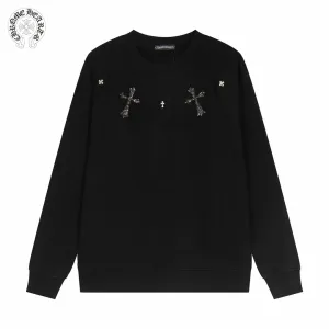 【CHROME HEARTS 公式旗艦店】クロムハーツ  丸首の衛衣 スウェット ご好評に付き再入荷241114