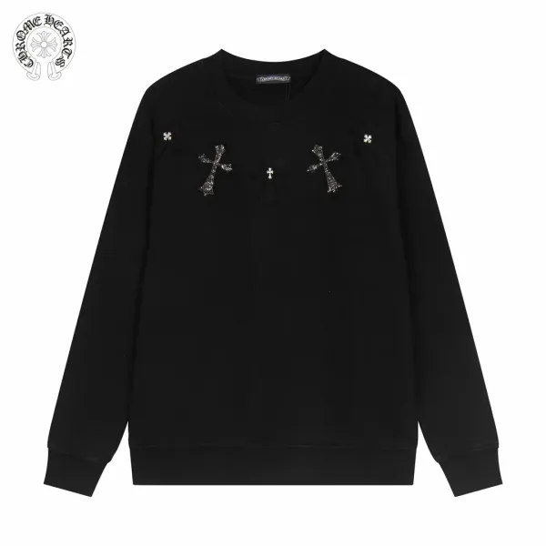 【CHROME HEARTS 公式旗艦店】クロムハーツ  丸首の衛衣 スウェット ご好評に付き再入荷241114