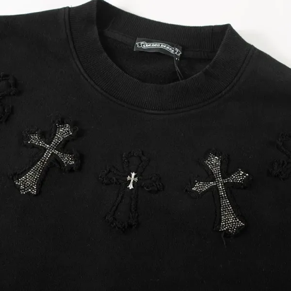 【CHROME HEARTS 公式旗艦店】クロムハーツ  丸首の衛衣 スウェット ご好評に付き再入荷241114