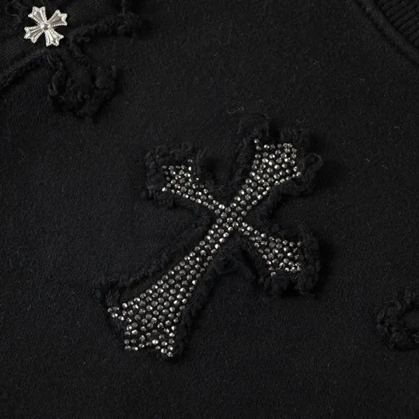 【CHROME HEARTS 公式旗艦店】クロムハーツ  丸首の衛衣 スウェット ご好評に付き再入荷241114