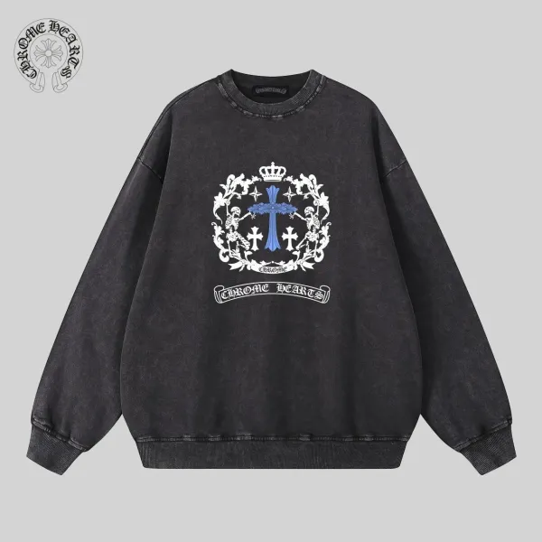 【CHROME HEARTS 公式旗艦店】クロムハーツ  丸首の衛衣  スウェットご好評に付き再入荷  241025