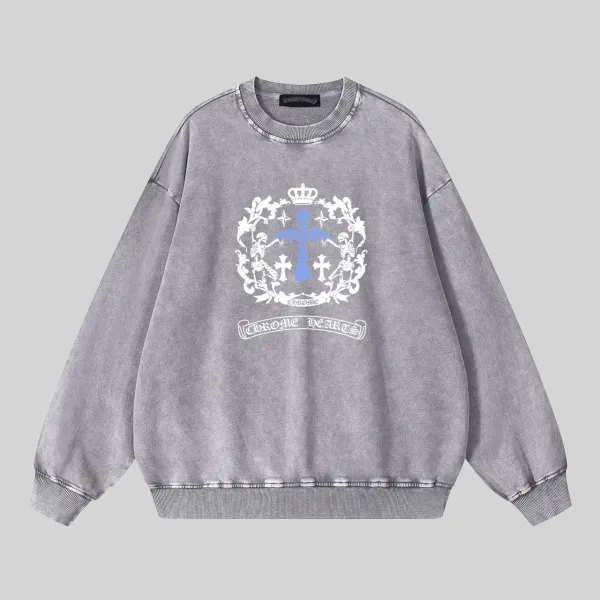 【CHROME HEARTS 公式旗艦店】クロムハーツ  丸首の衛衣  スウェットご好評に付き再入荷  241025