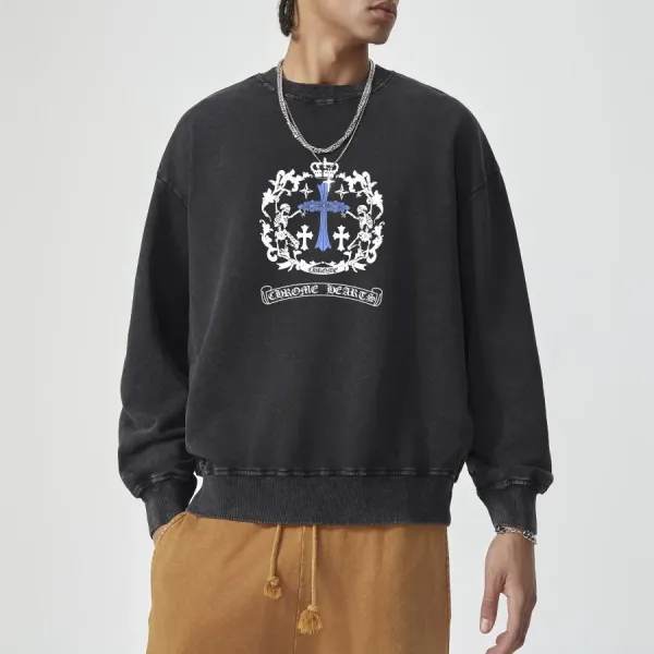 【CHROME HEARTS 公式旗艦店】クロムハーツ  丸首の衛衣  スウェットご好評に付き再入荷  241025